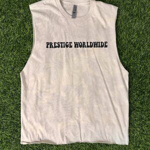 Boats N Hoes Cropped Bleached Muscle Tank